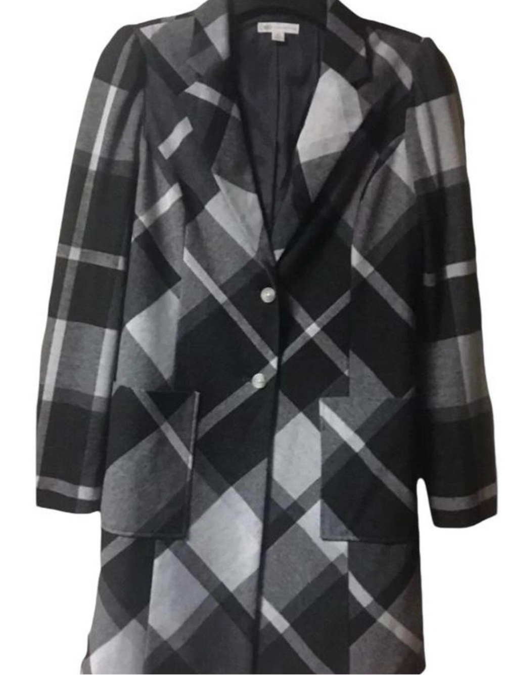 Cato ~ Women’s ~ Coat ~ Medium ~ Plaid ~ Overcoat ~ Excellent Condition